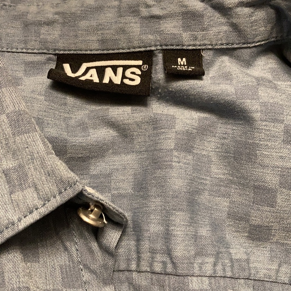 Vans Men’s Checkered Print Button Front Shirt - image 6